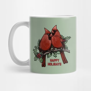 Happy Holigays Cardinals Mug